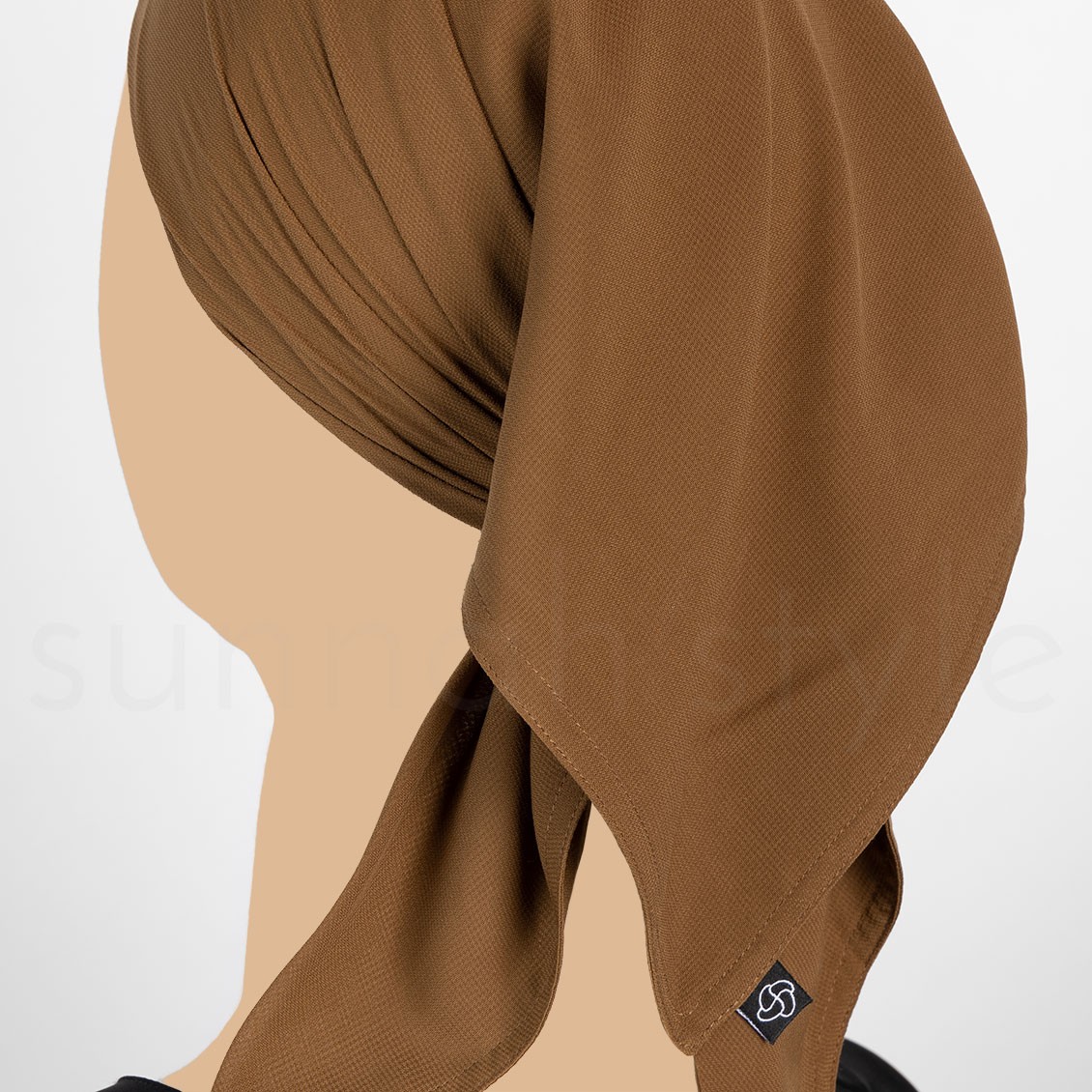 Sunnah Style Bandana Underscarf Hijab Cap Caramel